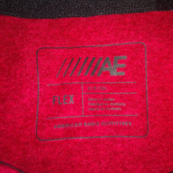 American Eagle Outfitters Flex Ladies Size Small Red Fleece Lined Hoodie - Picture 3 of 6